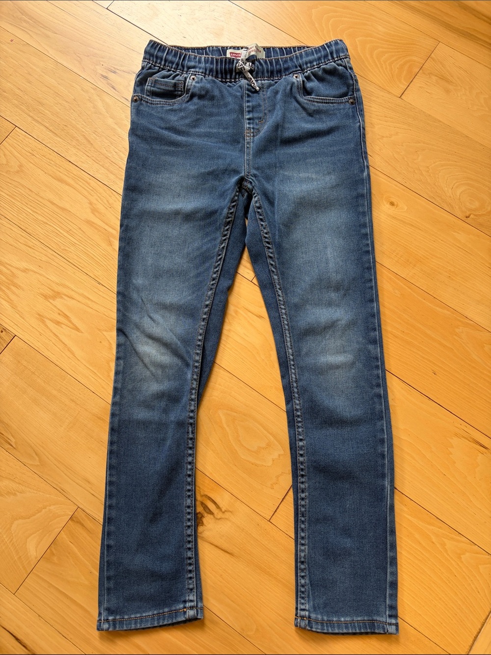 Levi's Boys Slim Straight Jeans - Medium Blue Wash